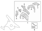 Front Lh Quarter Panel Reinforcement 14-18 Mazda 6 2.5L L4 GHK171121 New. Price: $25.75.