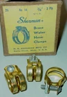 10 Vintage Car Restoration Sherman 3/4" I.d. 3/8" Brass 3-PLY Water Hose Clamps For. Price: $59.95.