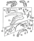 Genuine Mopar Gas Spring Reinforcement Right 5099592AA New. Price: $62.07.