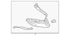 Genuine Mazda Quarter Panel Reinforcement BDTS-71-440 New. Price: $61.67.
