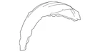 Genuine Toyota Quarter Panel Splash Shield 65637-0E040 New. Price: $301.20.