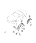 Genuine Mopar Bracket Left 68315617AA New. Price: $35.09.