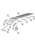 Genuine Mopar Roof Side Panel Left 68134085AA New. Price: $577.65.