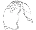 Genuine Gm Rear Passenger Side Wheelhouse Liner 84863635 New. Price: $179.52.