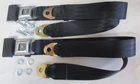 Deluxe Lap Seat Belts Kit With Mounting Musclecar Black, Fits Vehicles 74" New. Price: $159.50.
