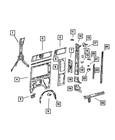 Genuine Mopar Reinforcement 68009345AA New. Price: $11.28.