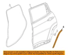 Chrysler Oem 17-22 Compass Rear Door Components-lower W'strip 68242132AB New. Price: $20.64.