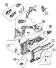 Genuine Mopar Folding Top Mounting Plate Bracket Right 4389830AC New. Price: $22.73.
