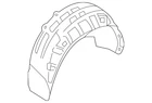 Genuine Volkswagen Wheelhouse Liner 5G0-810-971-D New. Price: $95.50.