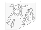 Genuine Honda Panel Set Rear Inside 64700-SNF-305ZZ Qty 1 New. Price: $1473.50.