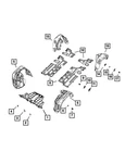 Genuine Mopar Splash Shield Left 68425266AA New. Price: $164.74.