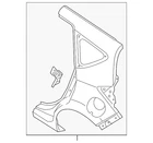Genuine Nissan Quarter Panel GHA01-9MBEB New. Price: $495.49.