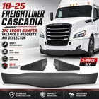 18-25 Freightliner Cascadia 3PC Front Bumper Valance & Brackets Air Deflector New. Price: $394.65.