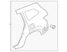 Genuine Honda Panel Set Rear (outer) (dot) 04636-TG7-A80ZZ New. Price: $1135.61.