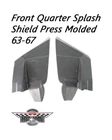 1963-1967 -corvette- Front Quarter Panel Splash Shields -pair- Custom Fiberglass New. Price: $400.00.