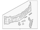Genuine Mazda Rear Body Panel BDYP-70-75Z New. Price: $71.23.