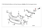 2010-2013 Acura Zdx Left Rear Bumper Stiffener 71599-SZN-A00 New. Price: $15.00.