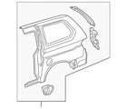 Genuine Honda Panel Set Rear (outer) (dot) 04636-S0X-405ZZ Qty 1 New. Price: $192.70.