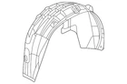 Genuine Volkswagen Wheelhouse Liner 3CM-810-971-A New. Price: $152.39.