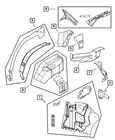 Genuine Mopar Quarter Inner Panel Right 4878706AJ New. Price: $32.69.