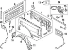 Genuine Ford Quarter Panel Splash Shield N1WZ-2628371-F New. Price: $199.80.