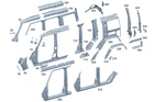 Genuine Mercedes-benz Stiffener A-pillar 465-630-80-00 New. Price: $597.98.