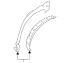 Genuine Mopar Outer Wheelhouse 05056103AD New. Price: $27.00.
