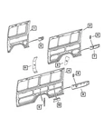 Genuine Mopar Quarter Inner Reinforcement 5121707AA New. Price: $51.30.