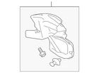 Genuine Mitsubishi Splash Shield 5370A532 New. Price: $83.47.