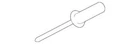 Oem New Ford Wheelhouse Liner Rivet -W712650-S417. Price: $14.93.