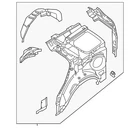 Genuine Ford Quarter Panel FB5Z-7827790-A New. Price: $1991.45.