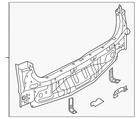 Genuine Nissan Rear Body Panel 79110-1JA0A New. Price: $375.80.