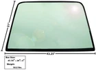 1969-70 Mustang Fastback Rear Window Tinted Glass W/ Rubber Seal New. Price: $294.14.