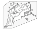 Genuine Gm Black Driver Side Quarter Lower Rear Trim Panel 85135290 New. Price: $436.27.
