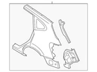 Genuine Nissan Quarter Panel GHA00-1VKMA New. Price: $1166.39.