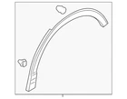 Genuine Audi Wheel Opening Molding 83A-853-817-A-GRU New. Price: $371.65.