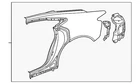 Genuine Audi Quarter Panel Assembly 4J3-809-838 New. Price: $1936.95.