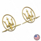 Set Maserati Left Right Side Quarter Panel Rear Logo Badge Emblem Sport Gold New. Price: $82.49.