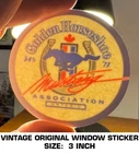 Golden Horseshoe Mustang Association - Vintage Original Window Decal Sticker Used. Price: $9.39.