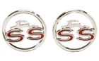 Trim Parts 2252 1963 Chevrolet Impala Ss Rear Quarter Panel Emblem Set Usa Made New. Price: $67.98.