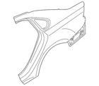 Genuine Volkswagen Quarter Panel 561-809-843 New. Price: $1146.06.