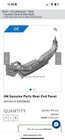 New Oem Chevrolet Buick Gm Parts Rear End Panel For 2024-2025 Envista. Price: $599.00.