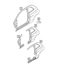 Genuine Mopar Body Side Aperture Rear Panel Right 68655436AA New. Price: $521.82.