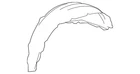 Genuine Toyota Quarter Panel Splash Shield 65637-0E040 New. Price: $301.20.
