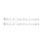 1967 Chevy Camino Rear Quarter Panel Trim Chrome Emblems Pair New. Price: $129.95.