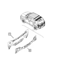 Genuine Mopar Lift-gate Opening Lower Panel 68502427AA New. Price: $519.40.