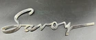 Savoy Emblem Script - 1599240 Plymouth Vintage Original 1950'S Used. Price: $35.37.