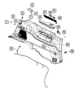 Genuine Mopar Quarter Trim Panel 6YS961D7AH New. Price: $2203.50.
