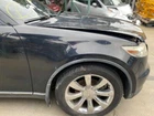 03-07 Infiniti FX35/45 Passenger Right Fender BLACK/KH3 Oem 63100CG000 Used. Price: $224.99.
