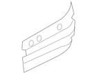 Genuine Mitsubishi Reinforced Panel 5301F628 New. Price: $72.98.